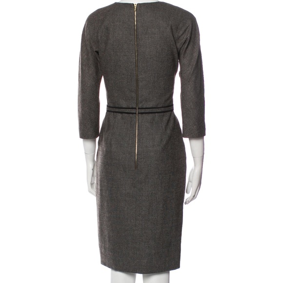 Genuine Lela Rose wool dress .Lining 100% silk - Picture 3 of 6